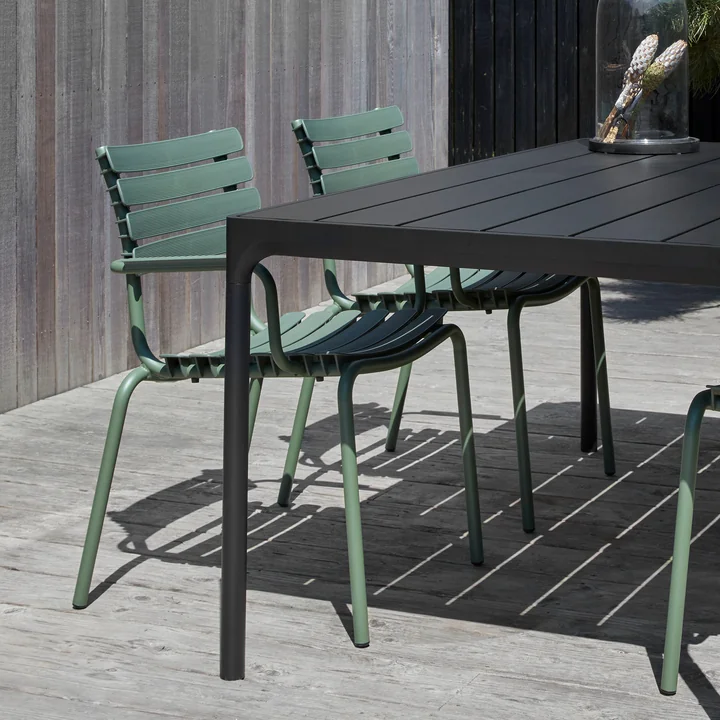 HOUE - ReCLIPS Outdoor Dining armchair, olive green