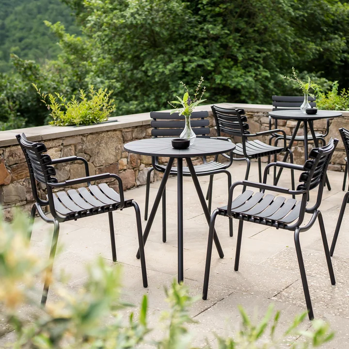 HOUE - ReCLIPS Outdoor Dining armchair, black
