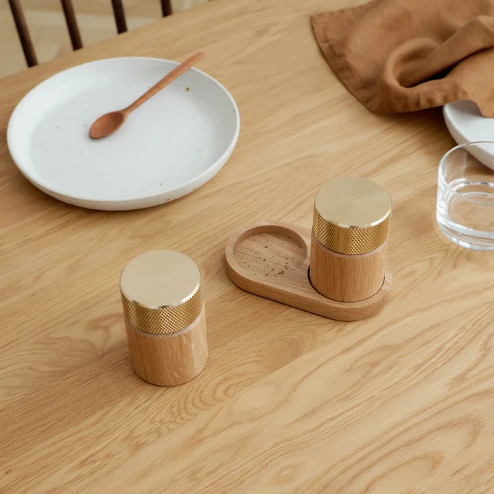 Gejst - Sina Salt and pepper mill Oak/Brass