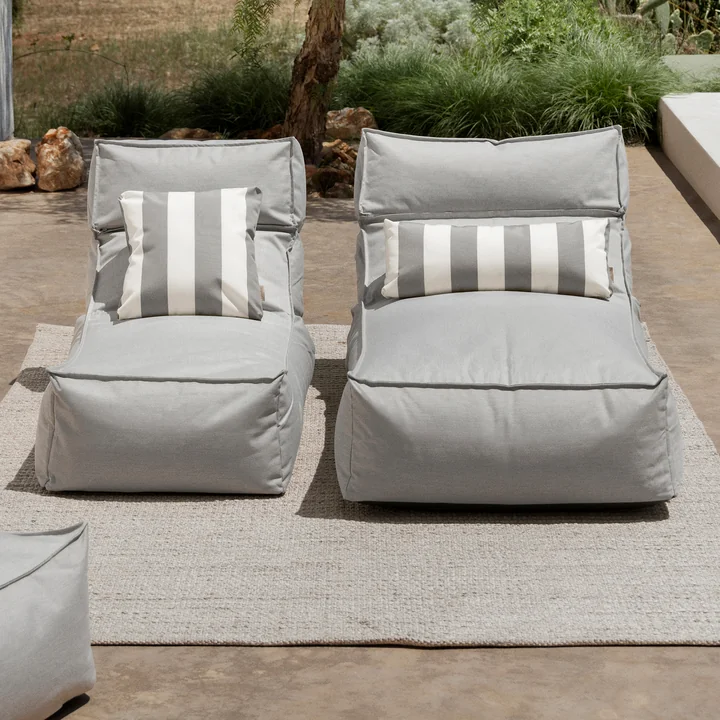 Blomus - Stay Outdoor cushion, lily white/elephant skin