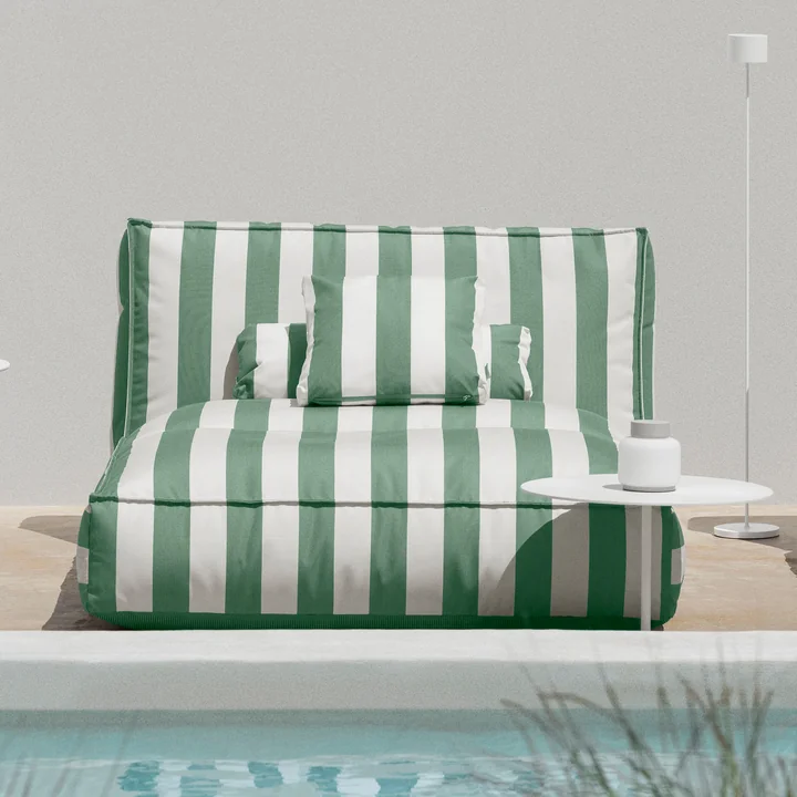 Blomus - Stay Outdoor bed, 120 x 190 cm, lily white / duck green