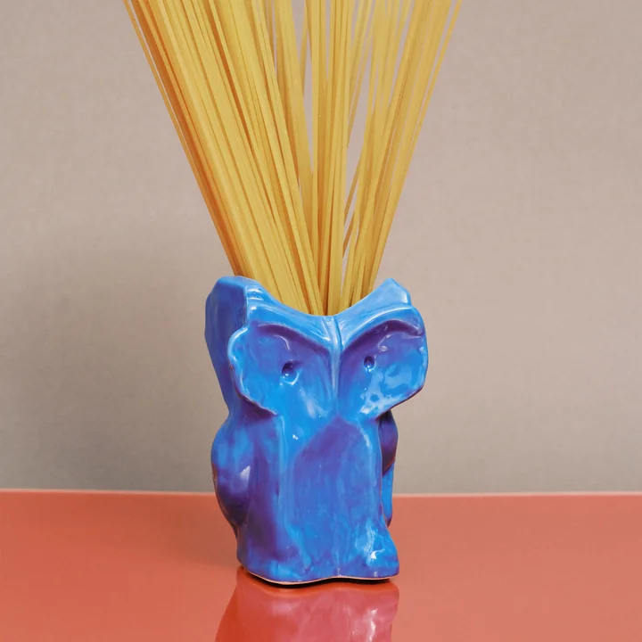 Serax - After Midnight Vase Owl, XS, blue