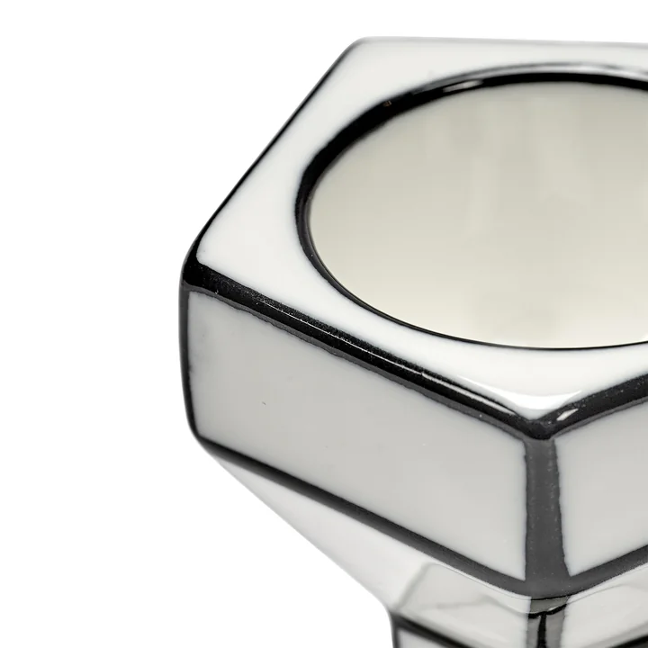 Serax - Carte Blanche Egg cup, white / black