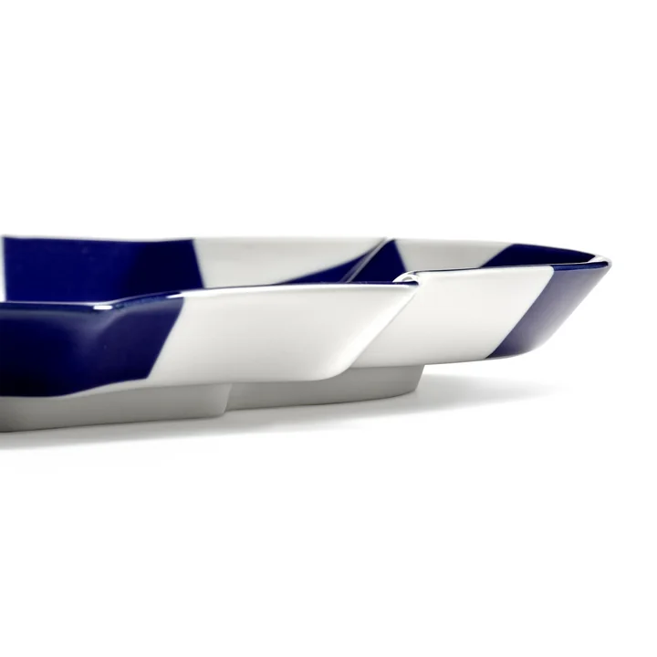Serax - Fête des Bêtes Serving platter, blue / white