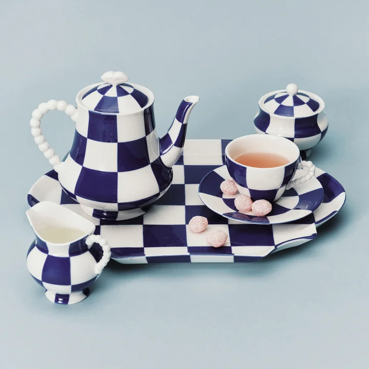 Serax - Fête des Bêtes Collection, blue / white