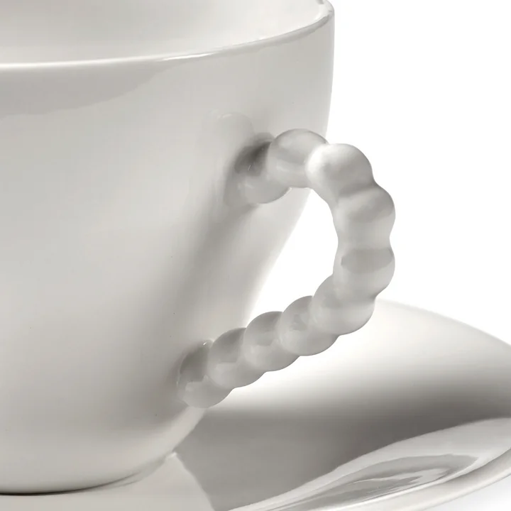Serax - Perle Fine Cup and saucer, white