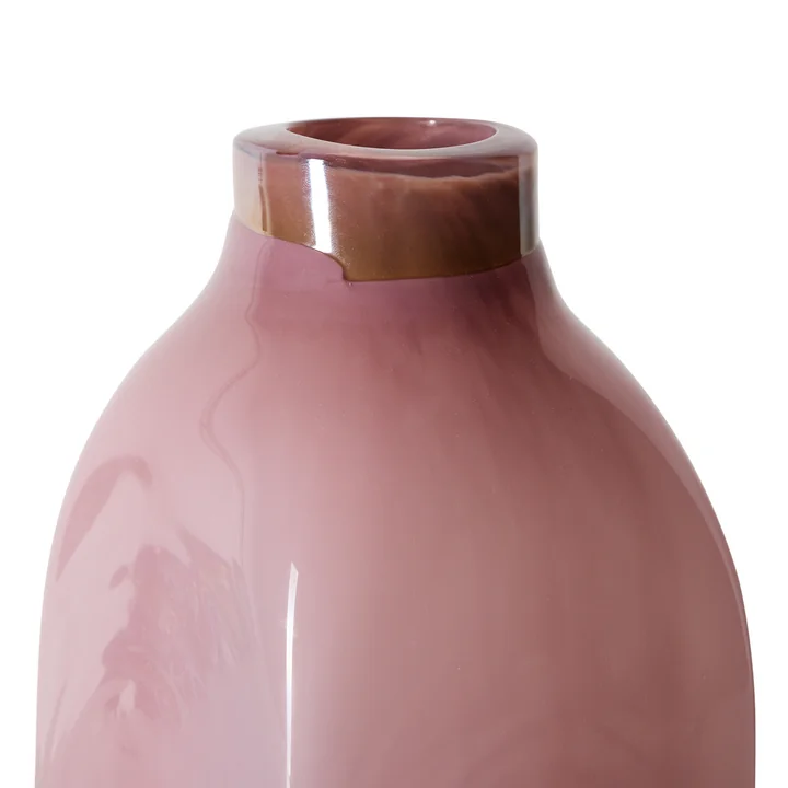 HKliving - Atelier Glass vase, large, pink