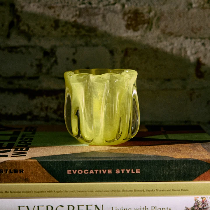 HKliving - Corala Candle holder, light green