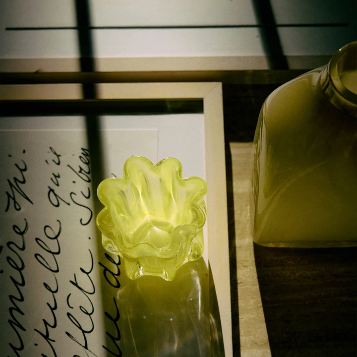 HKliving - Corala Candle holder, light green