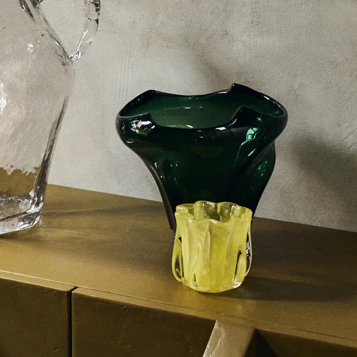 HKliving - Corala Candle holder, light green