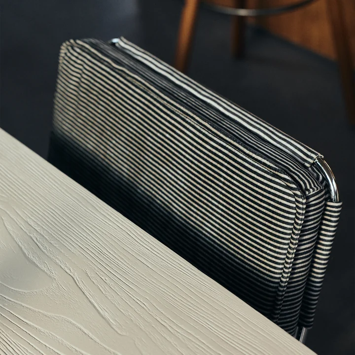 HKliving - Endless Dining chair, stripe / monochrome