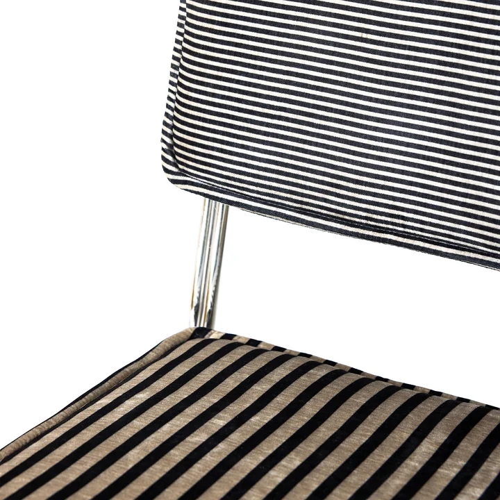 HKliving - Endless Dining chair, stripe / monochrome