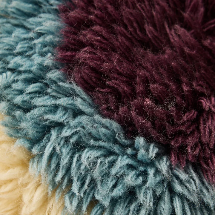 HKliving - Fluffy Cushion, Ø 40 cm, eye catcher