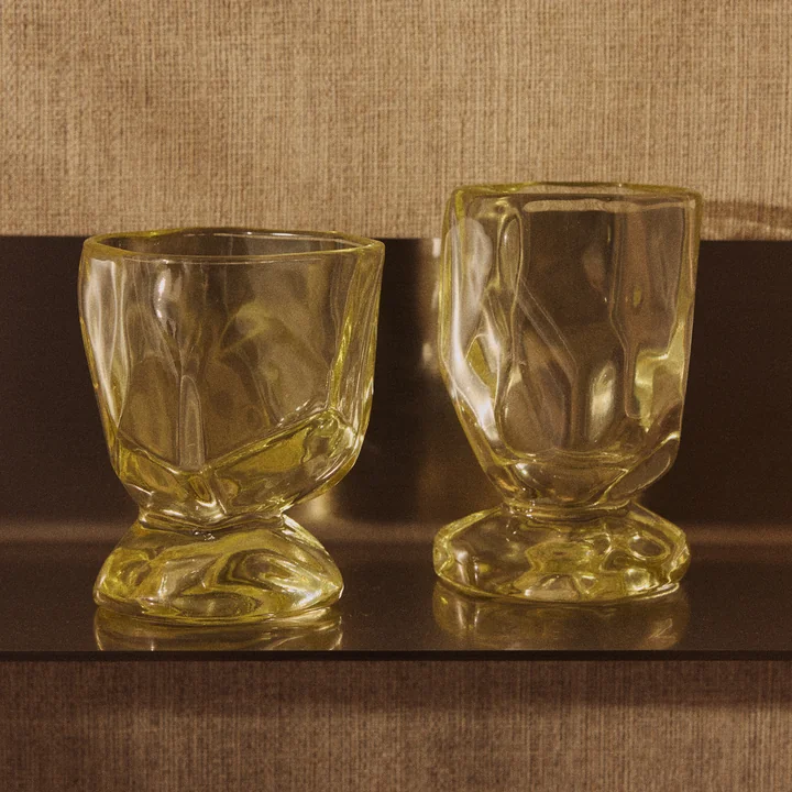 HKliving - Glasses, citrine