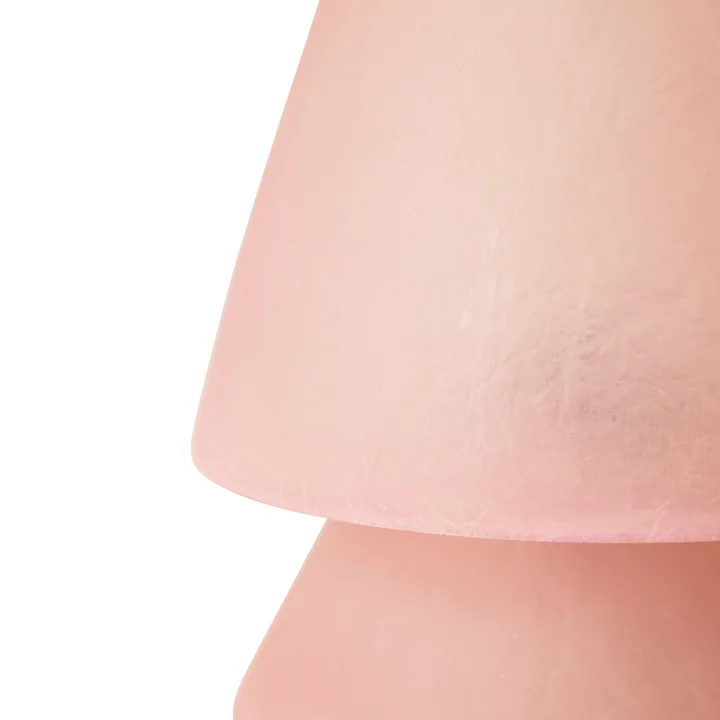 HKliving - Glassfiber table lamp, H 28 cm, pink