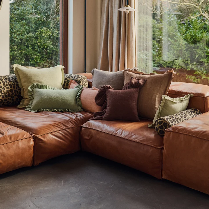 HKliving - Cushion, 45 x 45 cm, rosemint