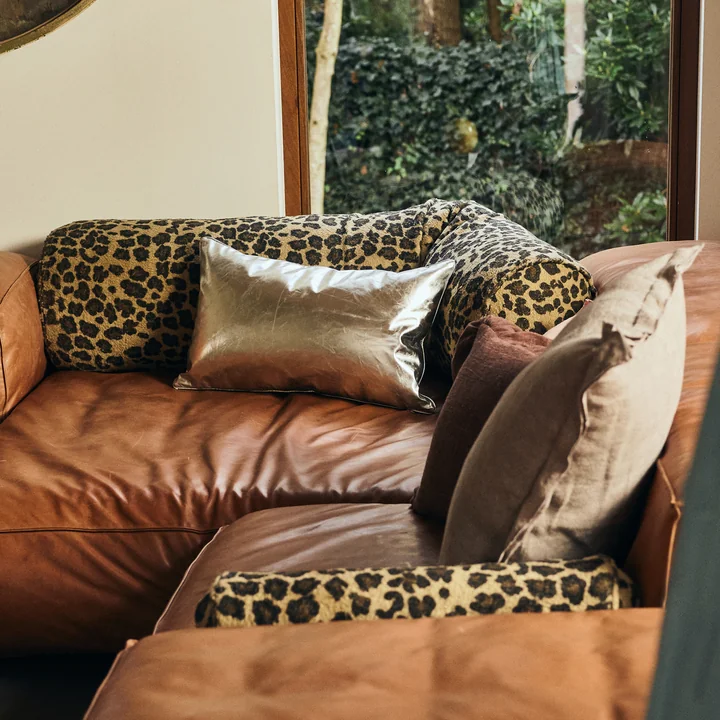 HKliving - Cushion, 60 x 35 cm, silver lining