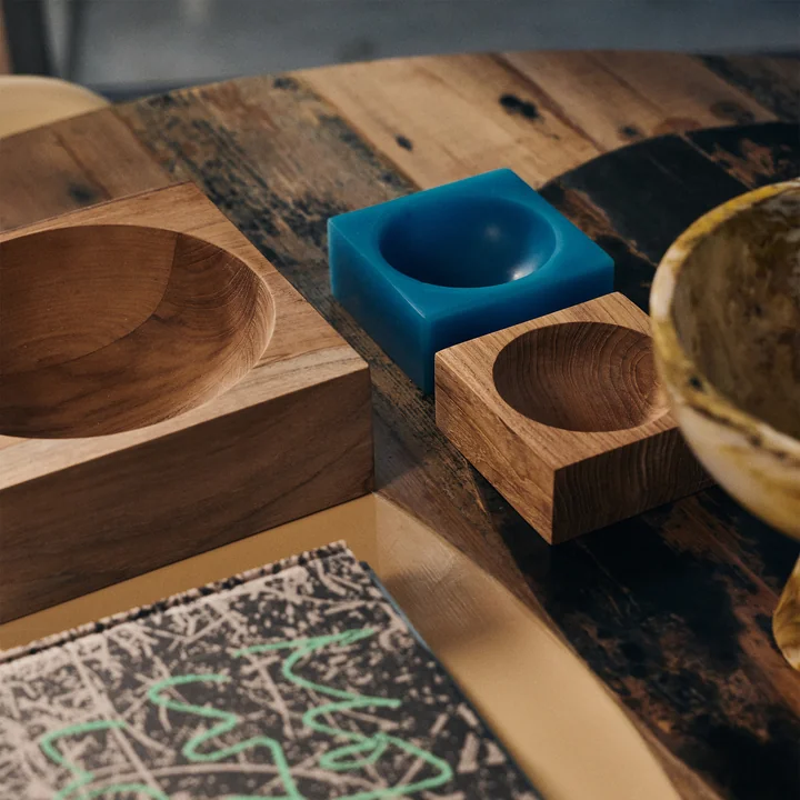 HKliving - Pop cube, small, blue