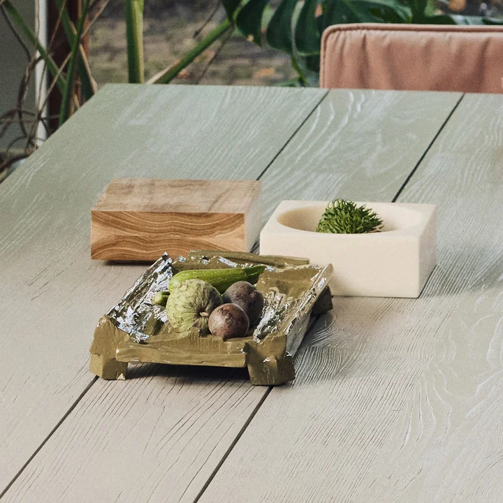 HKliving - Tray, 53 x 25 cm, moss