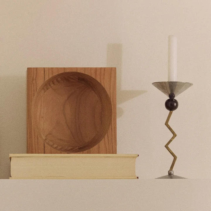 HKliving - Teak cube Bowl, medium, teak wood