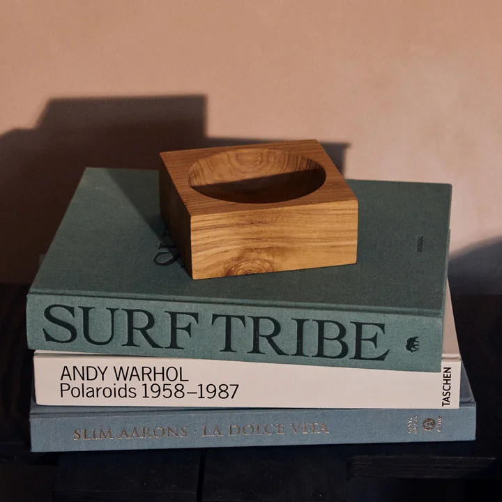 HKliving - Teak cube Bowl, small, teak wood