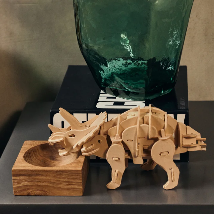 HKliving - Teak cube Bowl, small, teak wood