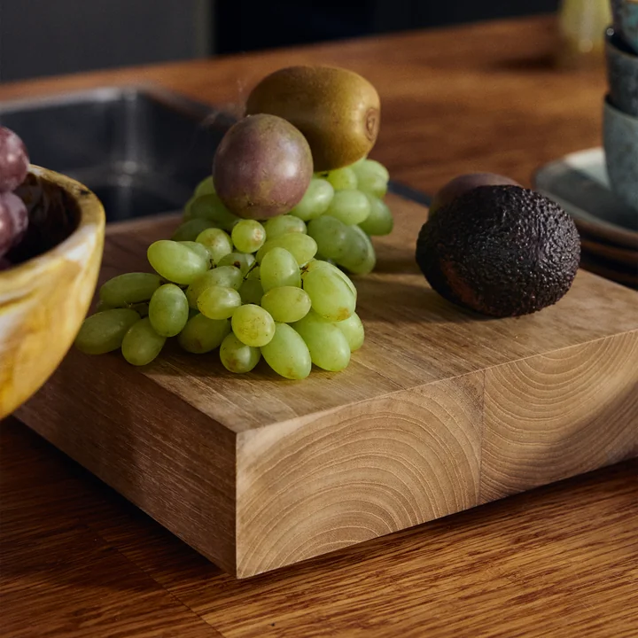 HKliving - Teak cube, large, teak wood