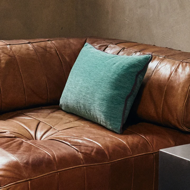 HKliving - Velvet Cushion, 50 x 35 cm, deep sea
