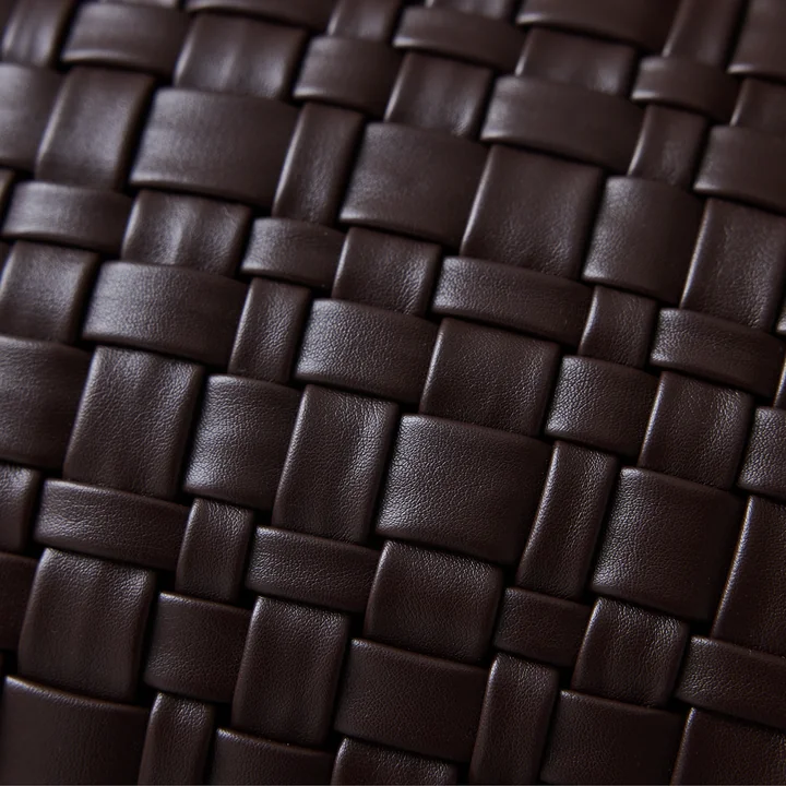HKliving - Woven Cushion, 50 x 30 cm, chocolate brown