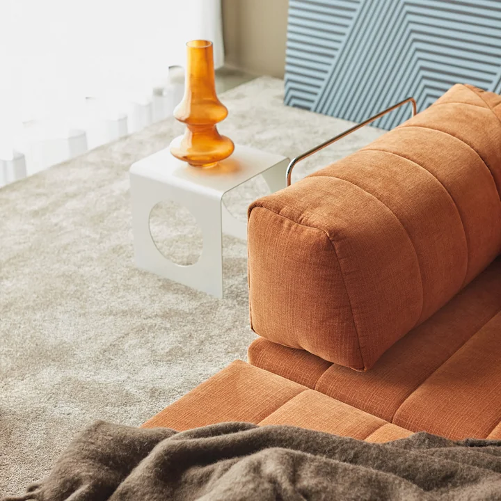 Innovation Living - Cozypad Sofa bed, rust-orange-fabric-412-Esina