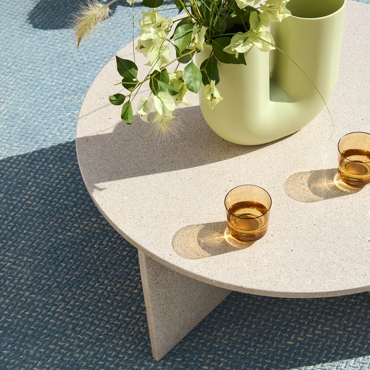 Muuto - Halves Coffee table, light taupe terrazzo