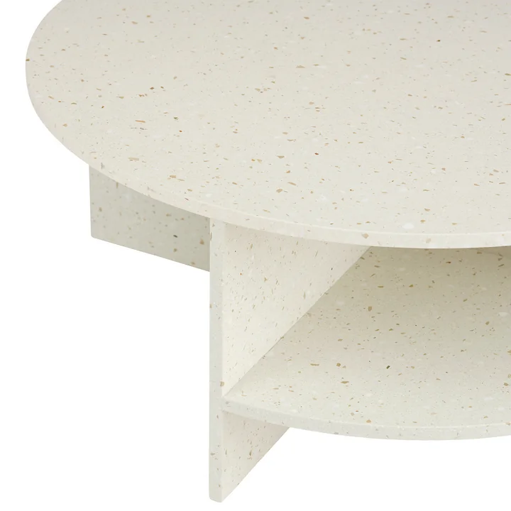 Muuto - Halves Coffee table, off-white terrazzo