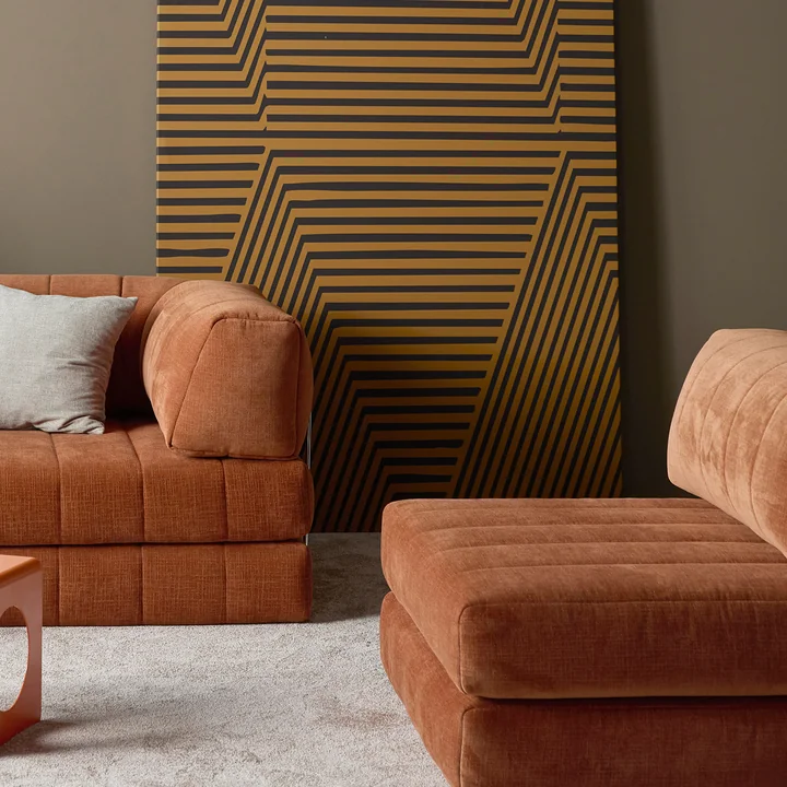 Innovation Living - Cozypad Armchair, rust orange (fabric 412 Esina)