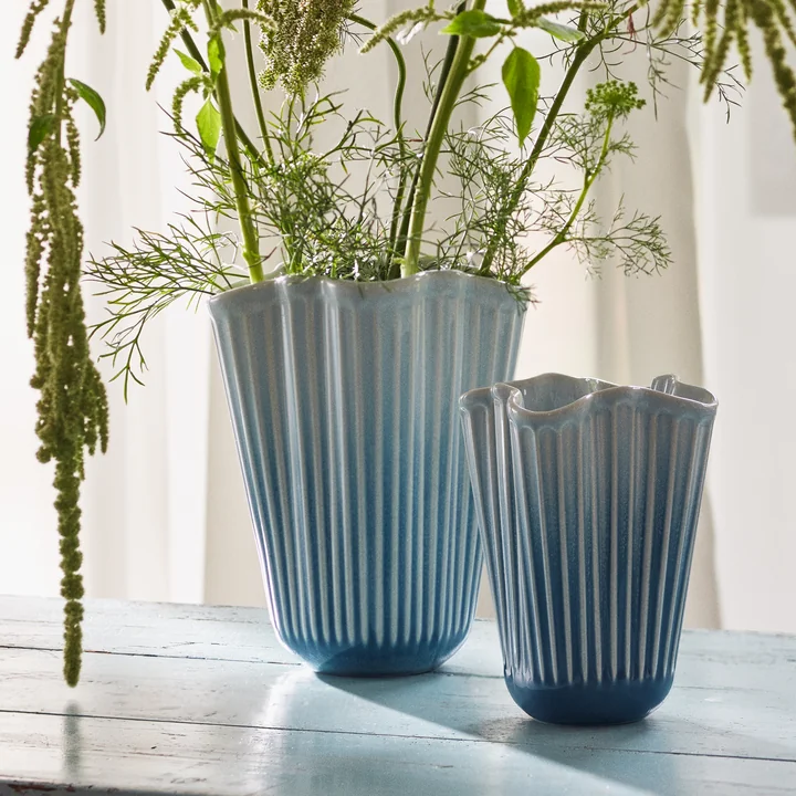 Kähler Design - Hammershøi Unfold vases, blue