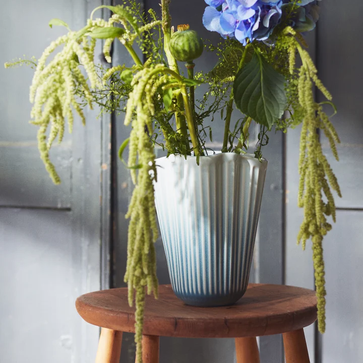 Kähler Design - Hammershøi Unfold Vase, H 20.5 cm, blue