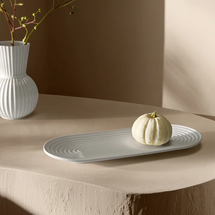 Lyngby Porcelæn - Lyngby Tura serving bowl oval, 34 x 14.5 cm