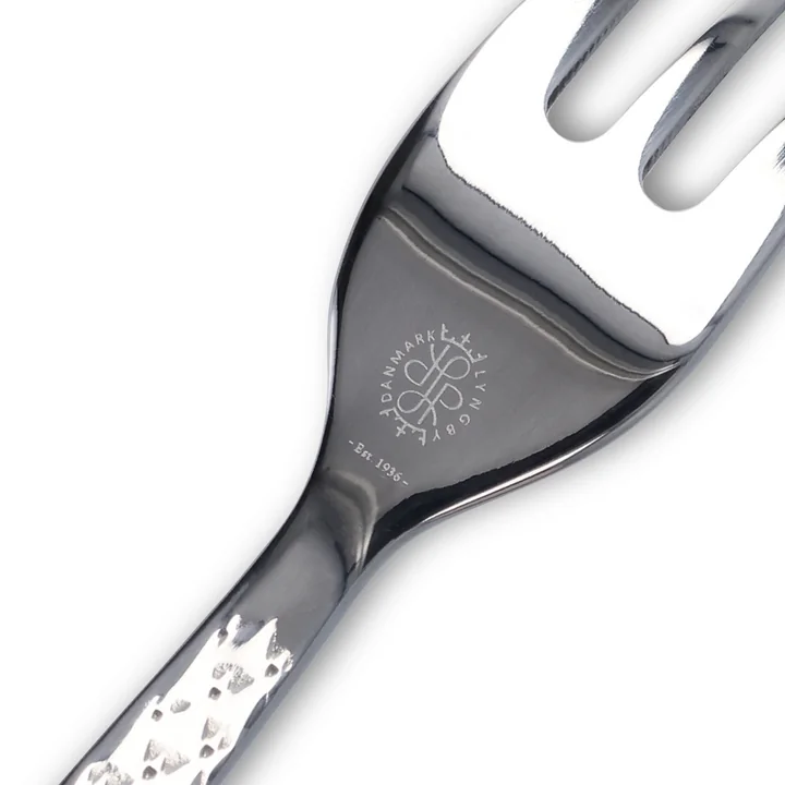 Lyngby Porcelæn - Rhombe cake fork, steel