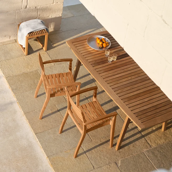 Fritz Hansen - Skagerak Ballare Teak table and armchairs