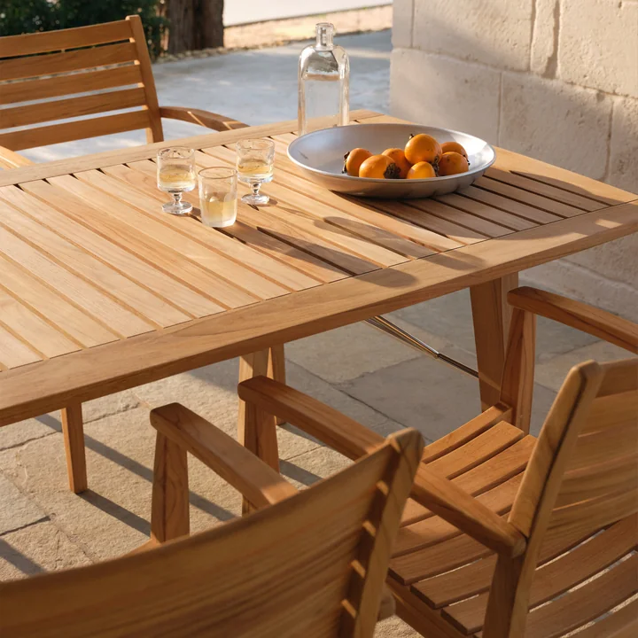 Fritz Hansen - Skagerak Ballare Teak table and armchairs