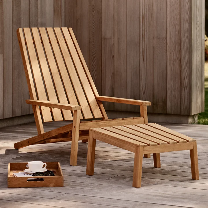 Fritz Hansen - Skagerak Between Lines Deck Chair and Stool