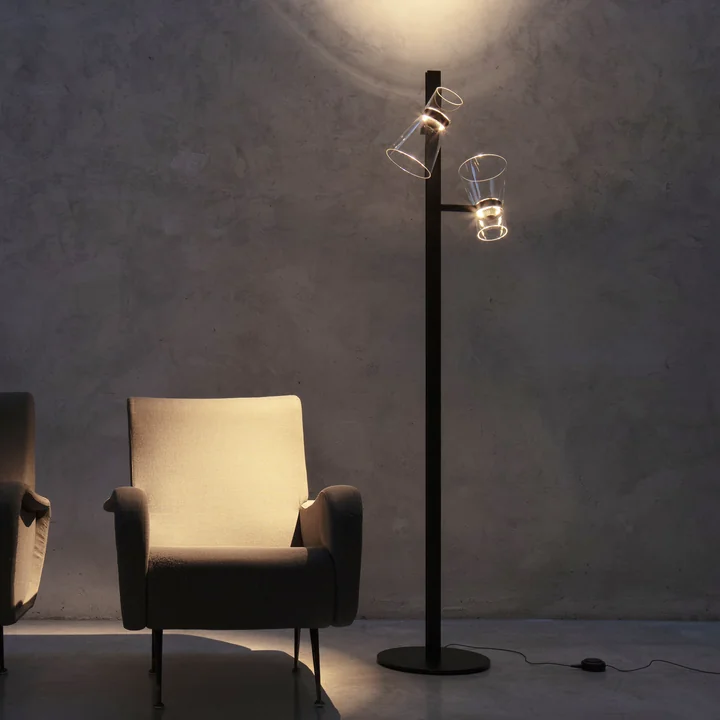Flos - Nocturne Floor lamp F2 cone, black