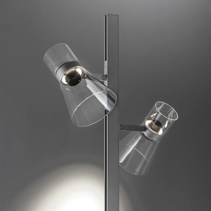 Flos - Nocturne Floor lamp F2 cone, silver