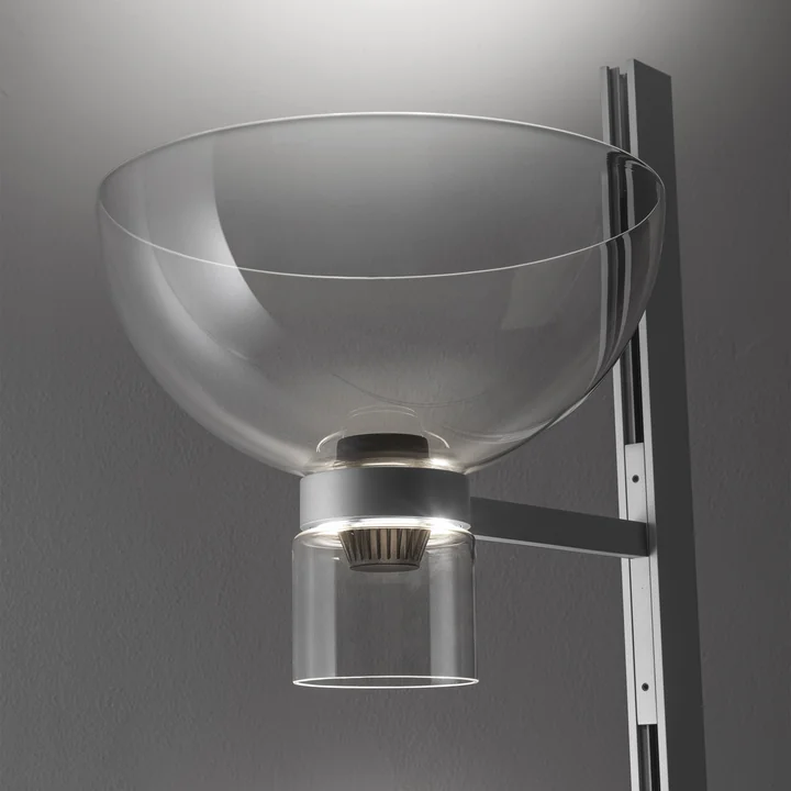 Flos - Nocturne Floor lamp F1 bowl, silver