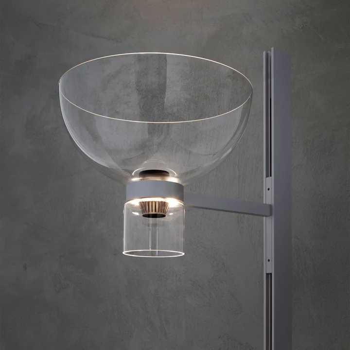 Flos - Nocturne Floor lamp F1 bowl, silver