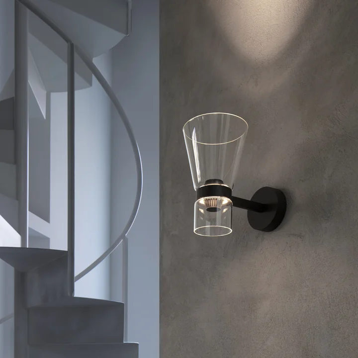Flos - Nocturne Wall light cone EU, black