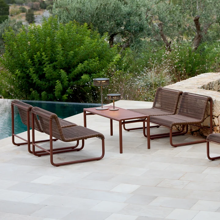 Cane-line - Al Dente Lounge chair, desert red