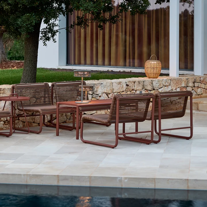 Cane-line - Al Dente Lounge chair, desert red