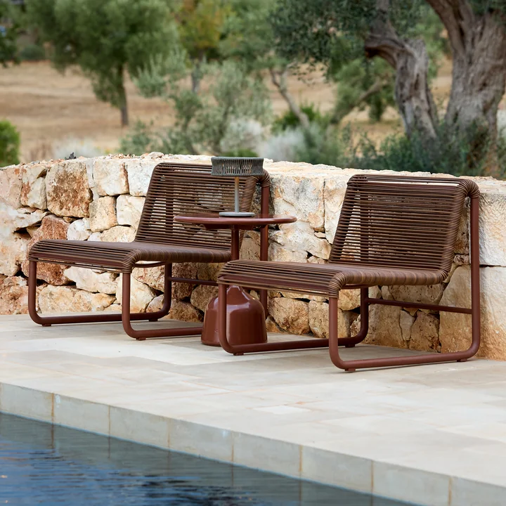 Cane-line - Al Dente Lounge chair, desert red