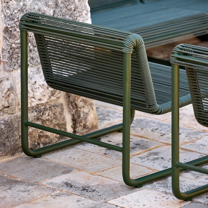 Cane-line - Al Dente Lounge chair, dark green