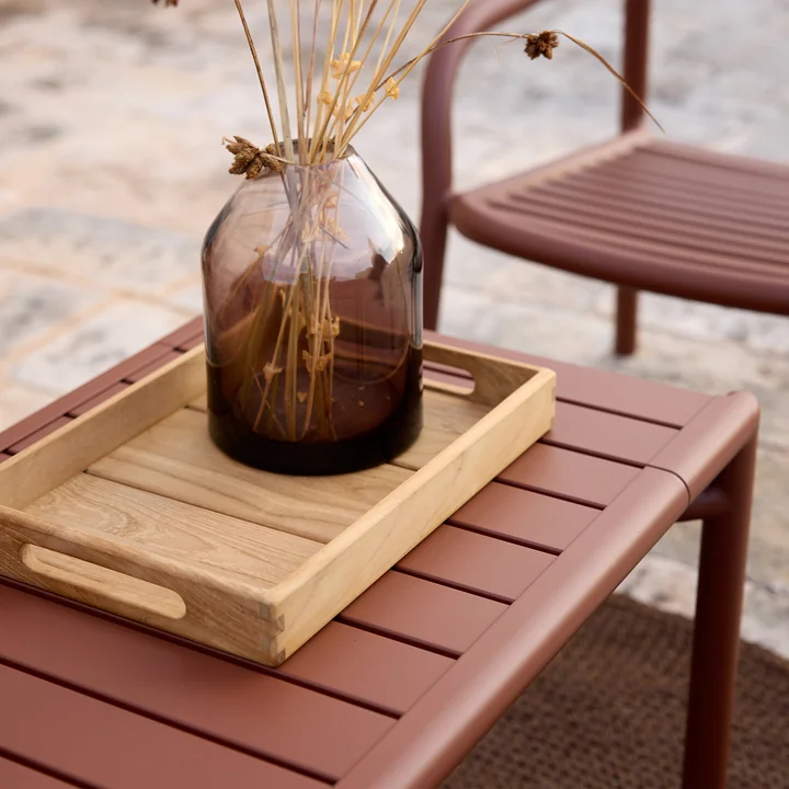 Cane-line - Bliss Coffee table / bench, desert red